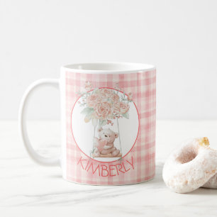 Persoonlijke knuffelbare teddybeer koffiemok