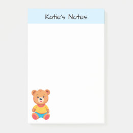 Persoonlijke Knuffelende Teddibeer Kinderen Post-it® Notes