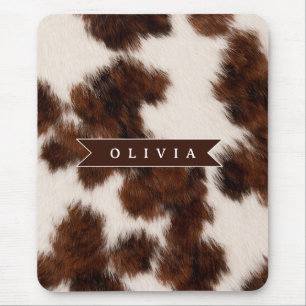 Persoonlijke koeienprint cowgirl western stijl cad muismat