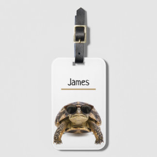 Persoonlijke Koele Schildpad Bagage Naam Bagagelabel