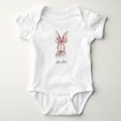 Persoonlijke koffiebunny romper (Voorkant)