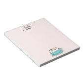 Persoonlijke koffiekratten notitieblok (Schuin)