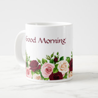 Persoonlijke koffiemok bloem extra grote beker