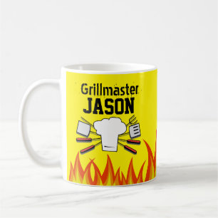 Persoonlijke koffiemok voor grillmaster papa cadea