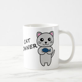 Persoonlijke koffiemok voor katteneigenaar
