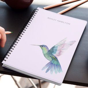 Persoonlijke Kolibrie Aquarel Notitieboek