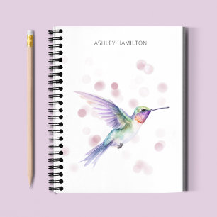 Persoonlijke Kolibrie Aquarel Notitieboek