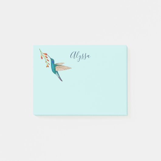 Persoonlijke Kolibrie Notities Post-it® Notes (Voorkant)
