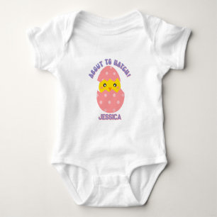 Persoonlijke Komen Eruit - Baby Meisje Pasen Romper