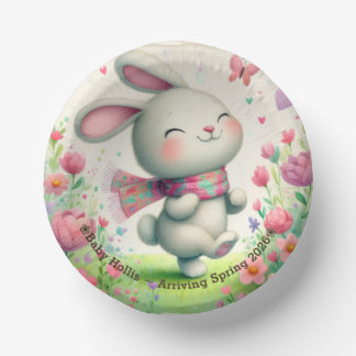 Persoonlijke Konijn Baby Shower Kommetjes Papieren Kommen