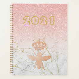 Persoonlijke KONINGIN BEE Roos Gold Large 2021 Planner