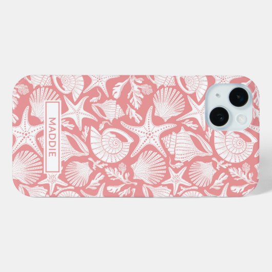 Persoonlijke Koraalschelpen Case-Mate iPhone Case (Achterkant (horizontaal))