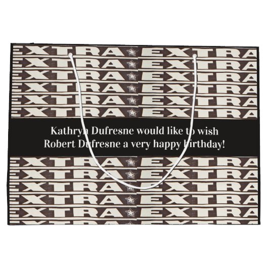 Persoonlijke krantenkoppen van Fun Groot Cadeauzakje (Achterkant)