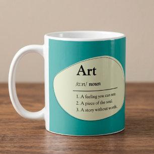 Persoonlijke Kunst Woordenboek Stijl Koffiemok