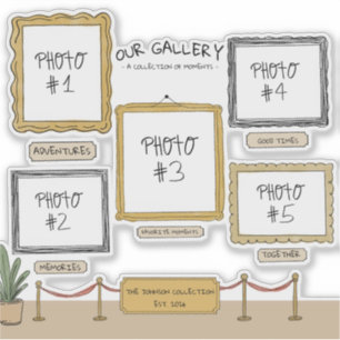 Persoonlijke Kunstgalerie Aangepaste Foto Vinyl St Sticker