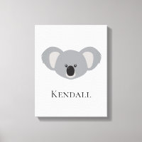 Persoonlijke kunstprint Koala-kinderkamer