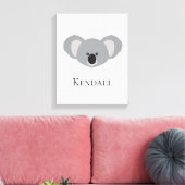 Persoonlijke kunstprint Koala-kwekerij Canvas Afdruk (Insitu (Woonkamer))