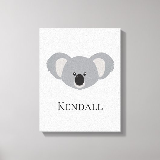 Persoonlijke kunstprint Koala-kwekerij Canvas Afdruk (Voorkant)