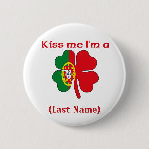 Persoonlijke kus Ik ben Portugese Button