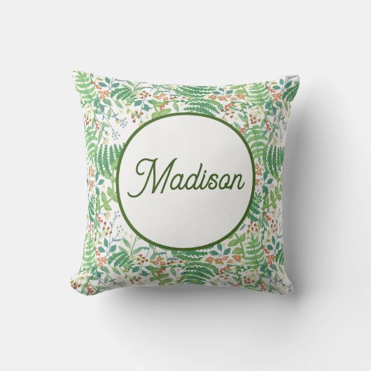 Persoonlijke kussen met monogram (Voorkant)