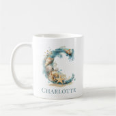 Persoonlijke Kust Monogram C Initiële Strand Koffiemok (Links)