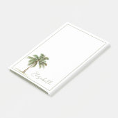Persoonlijke kustpalmboom post-it® notes (Schuin)