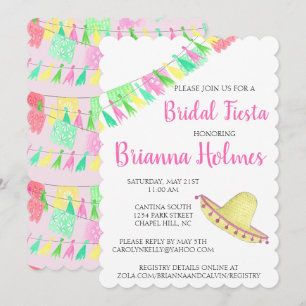 Persoonlijke Kwast Papel Picado Roze Groen Fiesta Kaart