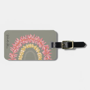 Persoonlijke Lā Lei door Wander met Aloha Bagagelabel