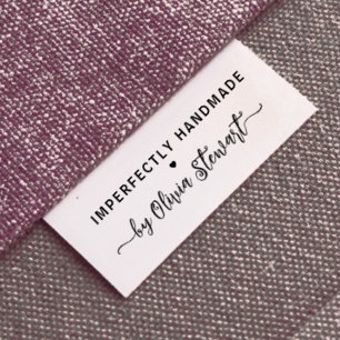 Persoonlijke Labels voor Handgemaakte Artikelen Grosgrain Lint