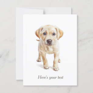Persoonlijke Labradoodle Puppy Hondenjong Briefkaart