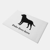 Persoonlijke labrador deurmat (Schuin)