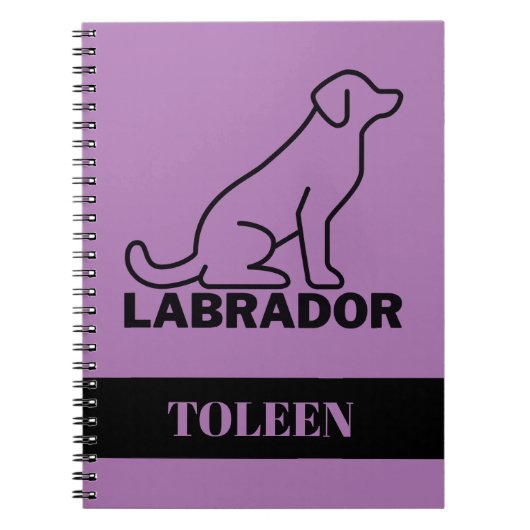 Persoonlijke labrador Dog Notitieboek (Voorkant)