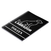 Persoonlijke labrador Dog Notitieboek (Linkerzijde)