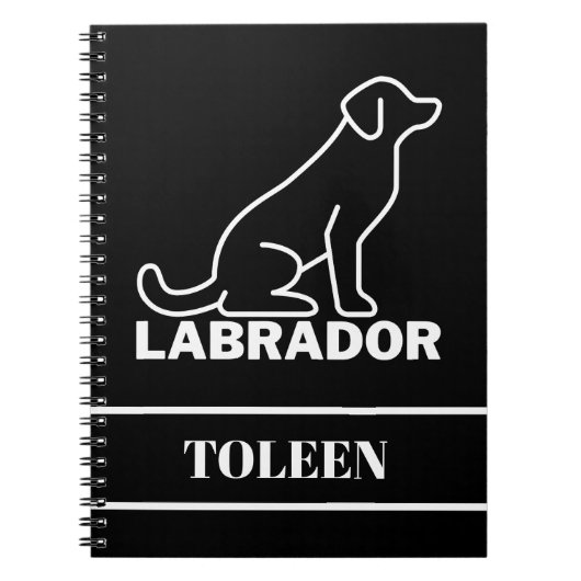Persoonlijke labrador Dog Notitieboek (Voorkant)