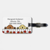 Persoonlijke labrador Duo die je Bagagelabel ziet (Achterkant horizontaal)