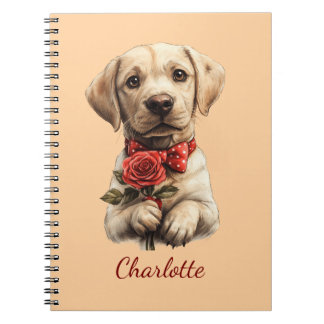 Persoonlijke Labrador Retriever met aangepaste naa Notitieboek