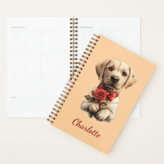 Persoonlijke Labrador Retriever met aangepaste naa Planner