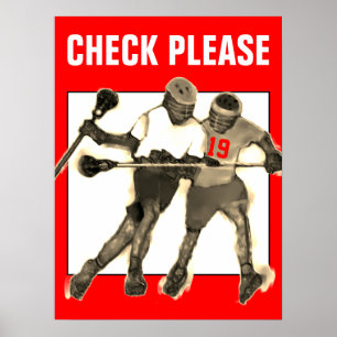 Persoonlijke Lacrosse Poster