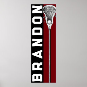 Persoonlijke Lacrosse Poster