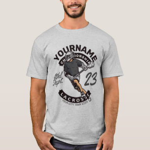 Persoonlijke Lacrosse Speler Sportteam Aanval T-shirt