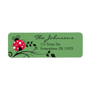 Persoonlijke Lady Bug Adresetiketten Ladybug Etiket