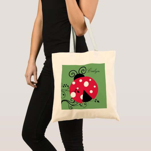Persoonlijke Lady Bug Canvas tas Ladybug (Voorkant (product))