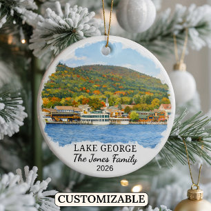 Persoonlijke Lake George Versiering, Op Maat Gemaa Keramisch Ornament