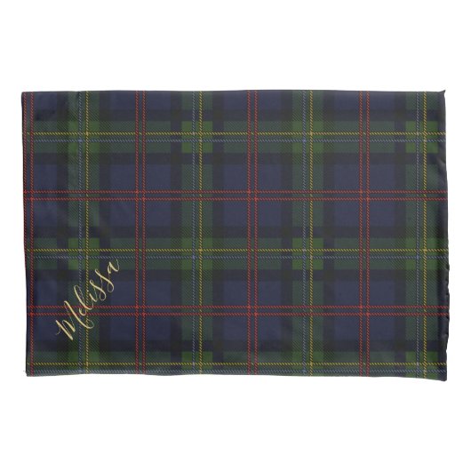 Persoonlijke LAN Malcolm Tartan speldennaam Kussensloop (Voorkant-Links)