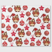 Persoonlijke landschapsvakantie cadeaupapier (Vlak)