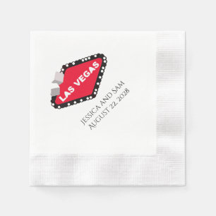 Persoonlijke Las Vegas Wedding Napkins Servet