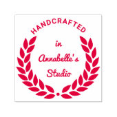 Persoonlijke Laurel Wreath Jewelry Quality Zelfinktende Stempel (Design)