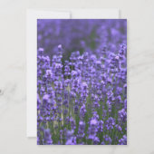 Persoonlijke Lavendel Bruidsfeest Uitnodigingen (Achterkant)