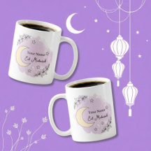 Persoonlijke Lavendel Eid Mubarak koffiemok