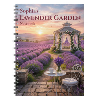 Persoonlijke Lavendel Tuin Spiraal Notebook Notitieboek